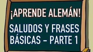 SALUDOS y FRASES BÁSICAS en ALEMÁN 12  Curso de Alemán Básico 🇩🇪 [upl. by Eignav]