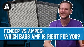 Fender Rumble vs Ampeg Rocket  Which Bass Amp is Right for YOU [upl. by Hulbard689]