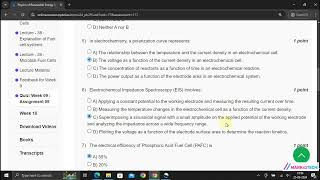 NPTEL Physics of Renewable Energy Systems Week9 Assignment9 Solution JULY 2024 [upl. by Ardnikal]