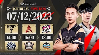 SGP vs MHD  HKA vs BRO  BAC vs VCF  VÒNG BẢNG AIC 2023  NGÀY 0712 [upl. by Ecraep995]