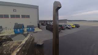 Front Load Truck 360 view at Hanscom Airport KBED x3FL2 [upl. by Ssalguod]