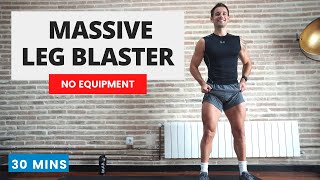 LEG DAY BLASTER Build Serious Muscle with No Equipment  30 Mins  CrockFitApp [upl. by Drais547]