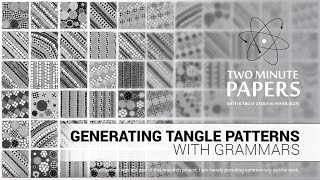 Generating Tangle Patterns With Grammars  Two Minute Papers 102 [upl. by Pippo]