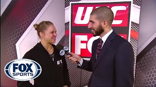 Rousey explains why she skipped handshake [upl. by Athalia]