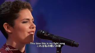 「人は困難を乗り越えると強くそして美しく輝く」 Calysta Bevier gets Simon Cowells Golden Buzzer 簡易日本語訳 [upl. by Auod]