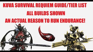 Kuva Survival Requiem Endurance GuideBuildsTier List l Warframe Railjack Revisited [upl. by Tengler]