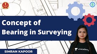 Concept of Bearing in Surveying  Civil Engineering  SSC JE 2022  Simran Kapoor [upl. by Maia408]