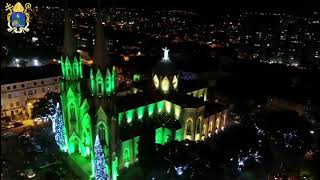 Catedral de Botucatu iluminada para o Natal [upl. by Per]