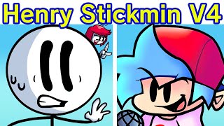 Friday Night Funkin VS Henry Stickmin V4 Part 1 FULL WEEK  Cutscenes FNF ModHard 40 [upl. by Aivatal539]