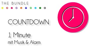 Countdown 1 Minute mit musik amp Alarm timer 1 minute [upl. by Eiznek]