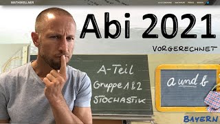 Abitur 2021 Bayern  Lösung aampb Stochastik ATeil Gruppe 1 amp 2  Die Aufgabe mit der Tabelle und [upl. by Orji538]