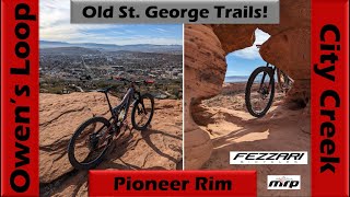 Revisiting old St George Trails  Owens Loop City Creek amp Pioneer Rim  Mountain Biking Utah [upl. by Otis]