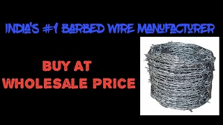 Barbed Wire Manufacturer  Galvanized Barbed Wire Fencing  Factory Price Get Quote [upl. by Iduj417]