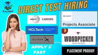 Direct Test Hiring  OFF Campus Drive  Cognizant Wipro HCL Tech  2025 2024 2023 Batch  Jobs [upl. by Seaddon802]