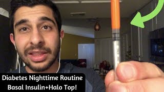 Type 1 Diabetes Nighttime Routine amp Halo Top Ice Cream  Daily Diabetics  Ali [upl. by Ahtiekahs253]