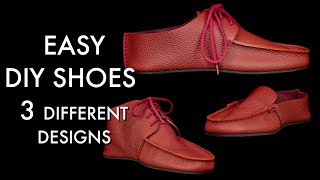 Shoes and Moccasin DIY  Pattern Download and Tutorial Video [upl. by Beitnes]