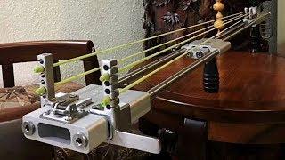 FlyWolf Hunting Slingshot Rifle 2018 CNC Making amp Velocity Test from 0M to 40M [upl. by Ueihtam]