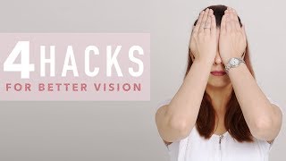 4 Exercises For Better Vision  Eye Yoga [upl. by Elleirol]