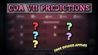 COA VII BEST Golden Apple Predictions  Identity V  Deep Dive Analysis [upl. by Gratiana]