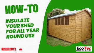 How to insulate your Garden Shed in 30 minutes with the EcoTec Reflective Insulation [upl. by Pratte177]