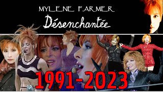 Mylène Farmer  DÉSENCHANTÉE  Dans lordre chronologique 19912023  Clip non officiel Fan made [upl. by Hamer]