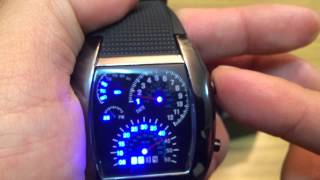 Reloj LED ULTRABYTE VELOCIMETRO Demostración [upl. by Liauqram]