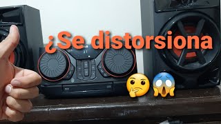 LG XBOOM CK43 prueba de audio a máximo volumen [upl. by Slaughter338]