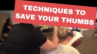 Chair Massage Techniques to Save Your Thumbs [upl. by Hale]