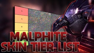 TIER LIST DAS SKINS DO MALPHITE MUITA PEDRA [upl. by Delainey]