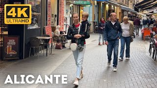 Alicante Spain  April 2024  Walking Tour 4k [upl. by Ahsotal642]