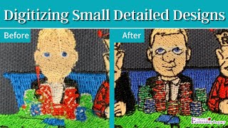 Digitizing Small Details for Embroidery [upl. by Naig33]