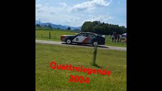 Quattrolegende 2024 klausner Rundkurs Rallye Quattro inkl Flamme 10V turbo [upl. by Whyte314]