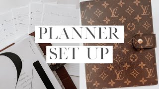 Mid Year Planner Refresh Louis Vuitton GM Agenda Set Up  Calendar amp Finance Planner [upl. by Calla278]