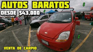 🤑AUTOS BARATOS EN VENTA DE CARPIO 💲 MATIZ CHEVY IKONOPTRA CLIO TIANGUIS DE CARROS 2023 [upl. by Aimo]