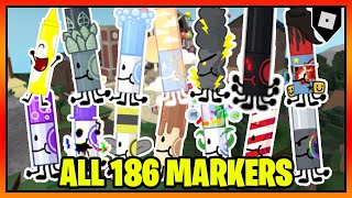 All 186 MARKERS in FIND THE MARKERS  Roblox [upl. by Leaw]