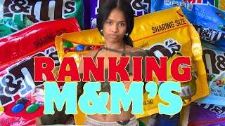 Ranking MampM FLAVORS candy snacks [upl. by Eylsel]