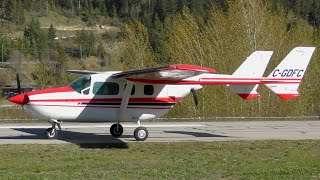 Cessna 337 Skymaster Landing [upl. by Elka990]