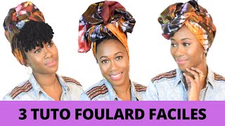 Attacher un foulard africain wax  Ankara turban tutorial 2022 [upl. by Liebowitz]