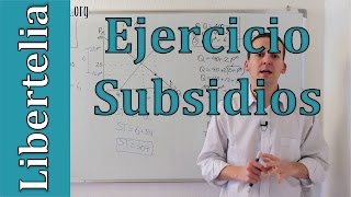 Ejercicio Subsidio fijo por unidad  Subsidios  Microeconomía  Liberteliaorg [upl. by Nimrahc]