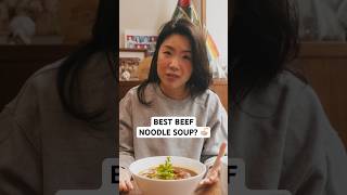 Inga Lam says this is her FAVORITE Taiwanese beef noodle soup ion NYC 🍜🔥 food foodie noodles [upl. by Nobile]