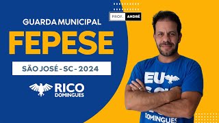 Prova  Guarda Municipal de São José SC  FEPESE 2024  Raciocínio Lógico [upl. by Cirenoj]