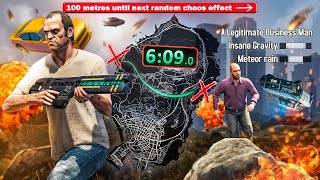 Every 100 Metres Causes Random CHAOS Effect Can I Cross GTA 5 1 [upl. by Thalia]