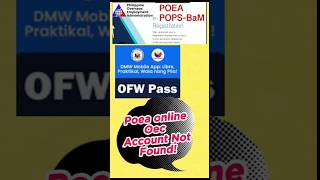 Fix Oec account problemofwworldwide howto poea ofwpinoy [upl. by Yerfdog185]