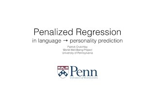 Penalized Regression [upl. by Rebmyk]