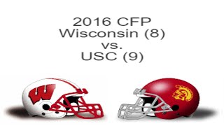 Game 1  2016 College Football 12Team Playoff Simulation NCAA 14  Wisconsin vs USC [upl. by Aretse]