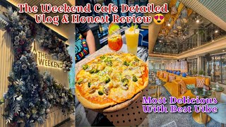 The Weekend Wine amp More Cafe Noida Sector 38 Vlog  Instagrammable Cafe With Delicious Food Vlog [upl. by Adnohsak]