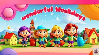 wonderful WeekdaysNursery Rhyme SongTinyTuneRhymes  7 Days Of Week Tiny Tune Nursery Rhymes [upl. by Yerfej446]