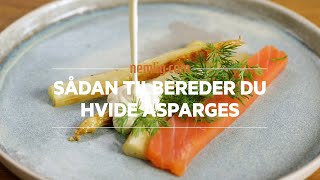 Sådan tilbereder du hvide asparges [upl. by Suzi885]