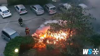 Intervento dei Vigili del Fuoco per spegnere un incendio [upl. by Resneps]