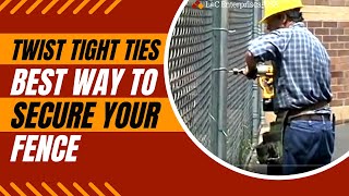 TWIST TIGHT TIE  Best Way To Secure Your Fence [upl. by Etiuqram]